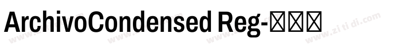 ArchivoCondensed Reg字体转换